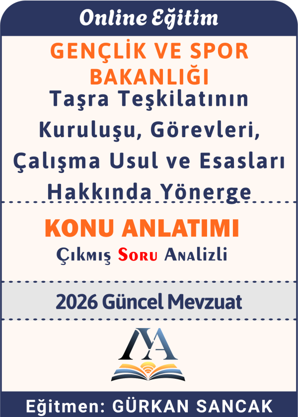 Gençlik ve Spor Bakanlığı Taşra Teşkilatının Kuruluşu, Görevleri, Çalışma Usul ve Esasları Hakkında Yönerge