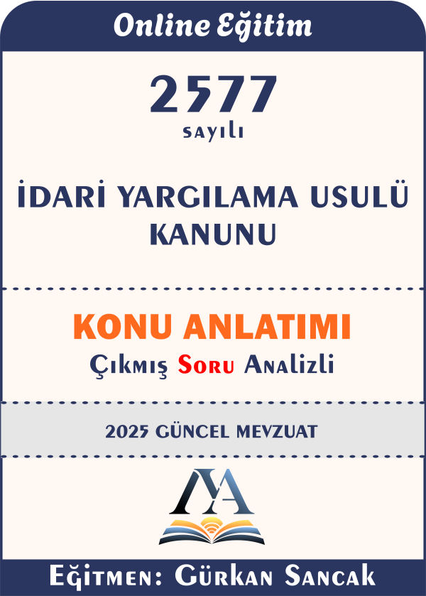 2577 sayılı İdari Yargılama Usulü Kanunu