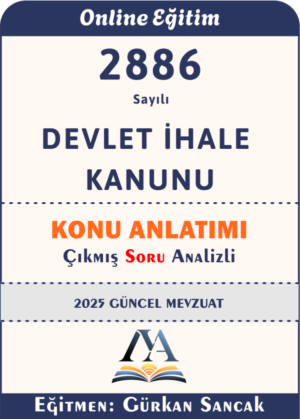 2886 sayılı Devlet İhale Kanunu