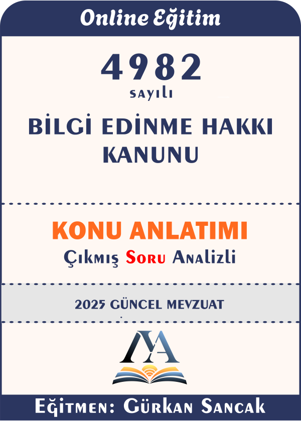 4982 sayılı Bilgi Edinme Hakkı Kanunu