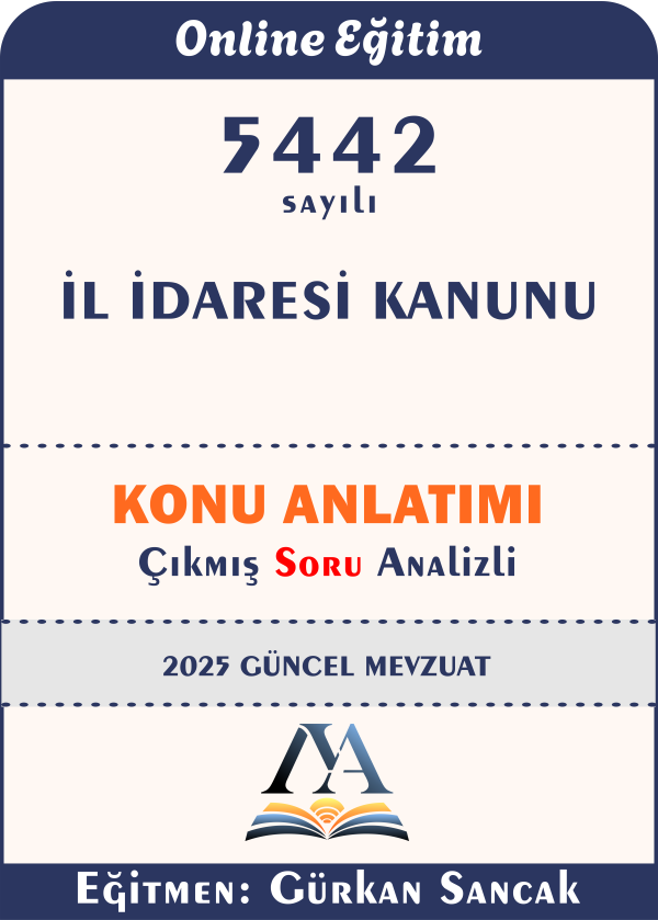 5442 sayılı İl İdaresi Kanunu