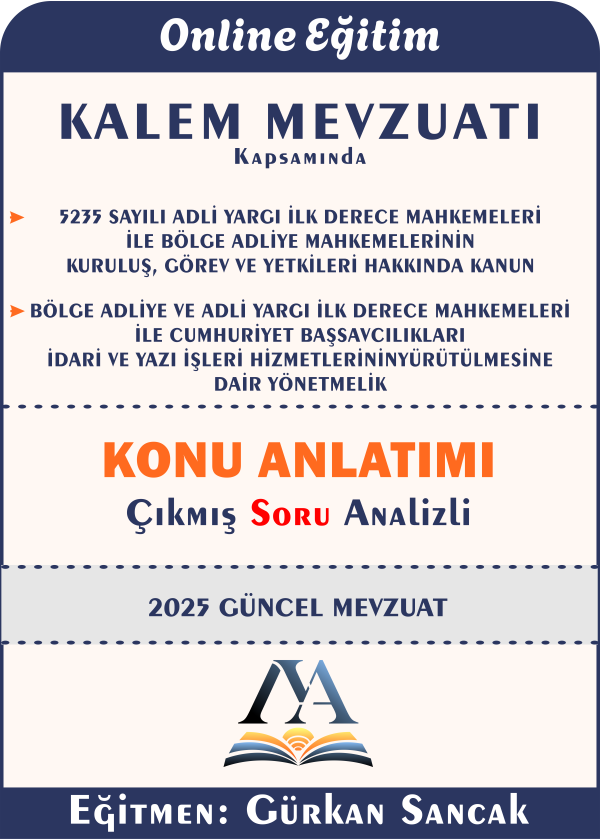 Kalem Mevzuatı Kapsamında Adlî Yargı (5235 sayılı Kanun ve BAM yönetmeliği)