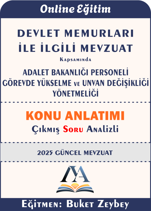 Adalet Bakanlığı Personeli Görevde Yükselme ve Unvan Değişikliği Yönetmeliği