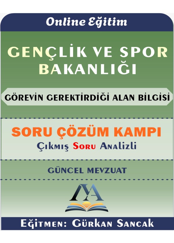 Gençlik ve Spor Bakanlığı Görevin Gerektirdiği Alan Bilgisi Hızlı Tekrar Soru Çözümü